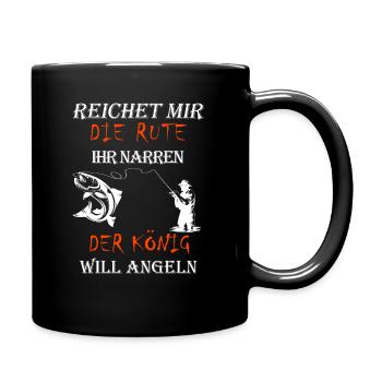 Canne à pêche - Mug uni - noir - Droite