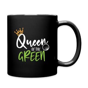 Golferin Golfspielerin Golf spielen Golfen - Tasse einfarbig - Schwarz - Rechts