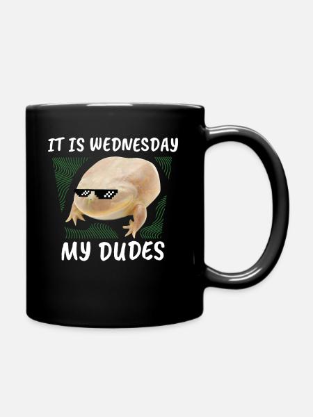 C'est mercredi mes mecs. Memes - Mug uni - noir