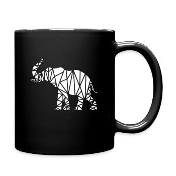 elephant - Full Colour Mug - black - Right