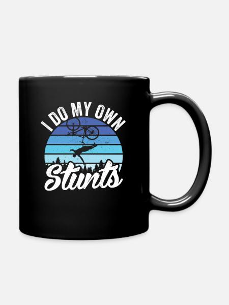 I do my own stunts Unfall Mountainbike Sportunfall - Tasse einfarbig - Schwarz