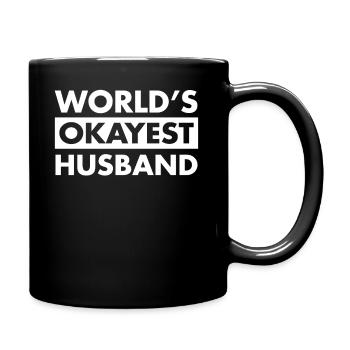 FUNNY HUSBAND SHIRT - Full Colour Mug - black - Right