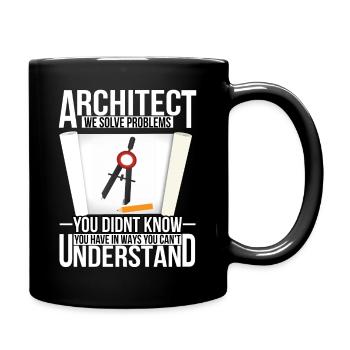 architecte - Mug uni - noir - Droite