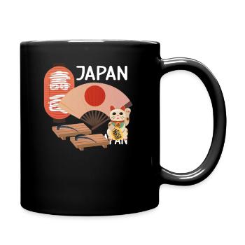 Japan - Tasse einfarbig - Schwarz - Rechts