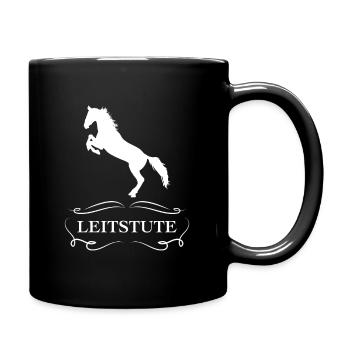 Leitstute Pferde Design für Reitsport Liebhaber - Tasse einfarbig - Schwarz - Rechts