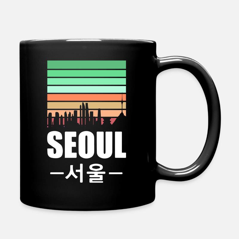 Corée du Sud Séoul Corée Corée Kpop Asie Vacances - Mug uni - noir