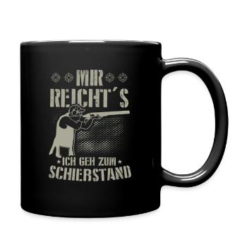 Schützenverein Schrotflinte - Geh Zum Schießstand - Tasse einfarbig - Schwarz - Rechts