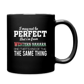 I'm almost perfect, I'm from Western Sahara - Full Colour Mug - black - Right