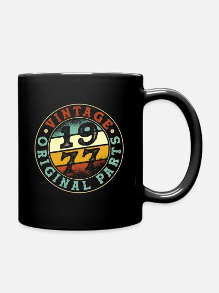 Vintage 1977 parts - Full Colour Mug - black