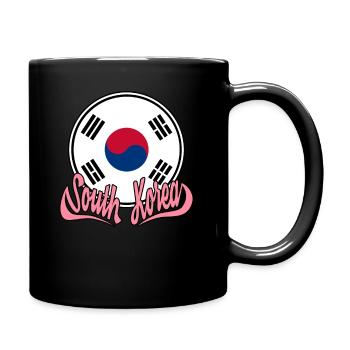 Südkorea South Korea - Tasse einfarbig - Schwarz - Rechts