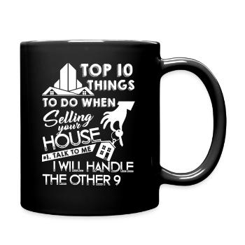 Real Estate Agent Real Estate Agent Job - Full Colour Mug - black - Right