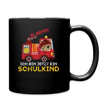 Schulanfang Erstklässler - Tasse einfarbig - Schwarz - Rechts