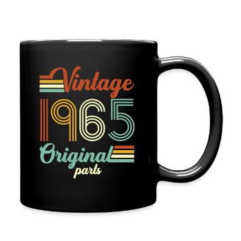 Vintage 1965 Original - Tasse einfarbig - Schwarz - Rechts