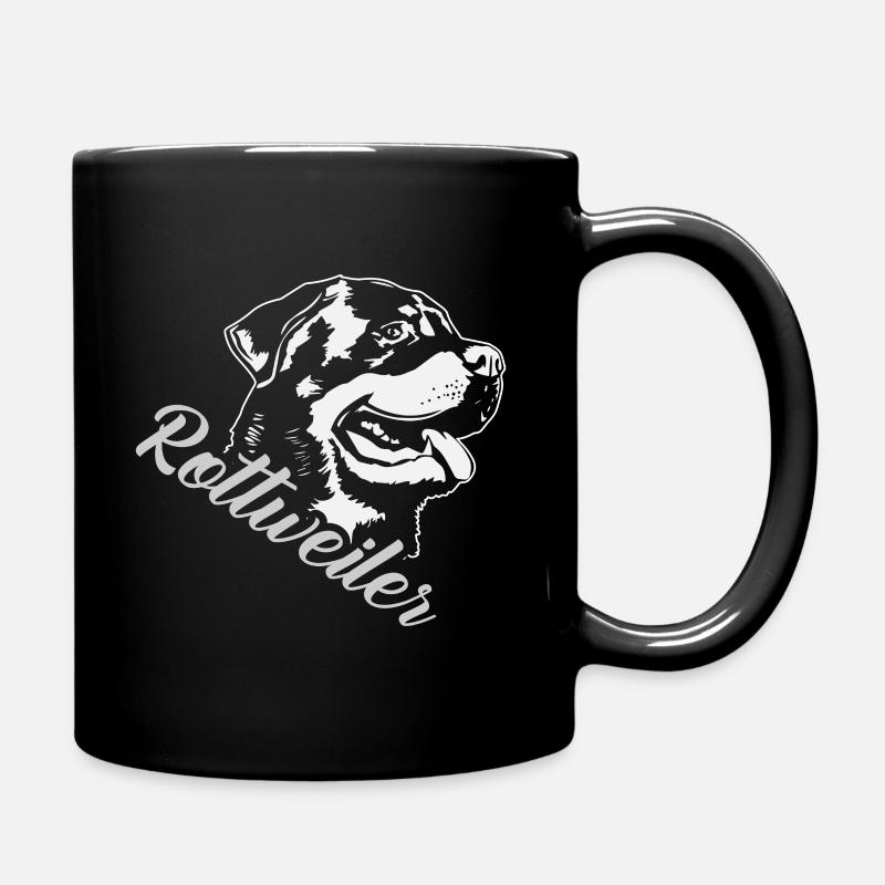 Rottweiler - Tasse einfarbig - Schwarz