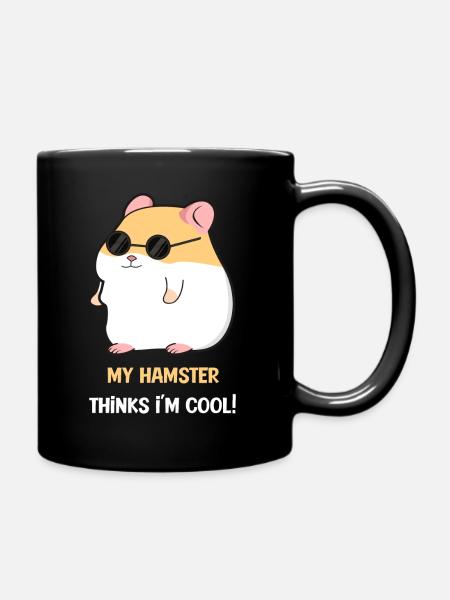 Lunettes de soleil Hamster Cool Gangster - Mug uni - noir