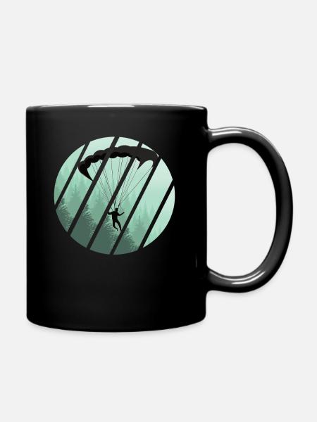 Paragleiter paragleiten Natur - Tasse einfarbig - Schwarz