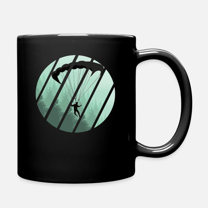 Paragleiter paragleiten Natur - Tasse einfarbig - Schwarz