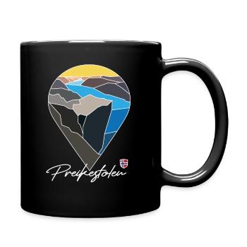 Pulpit Preikestolen Prekestolen Lysefjord Norway - Full Colour Mug - black - Right