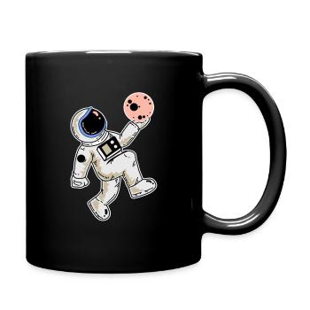 Planète astronaute - Mug uni - noir - Droite