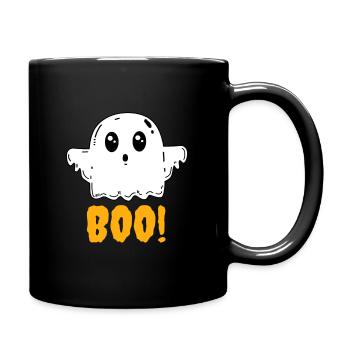 Fantôme Boo Halloween - Mug uni - noir - Droite