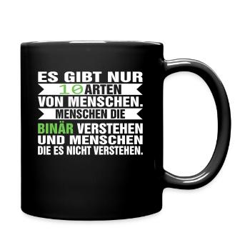 Informatik Witz Systemadministrator EDV Witz - Tasse einfarbig - Schwarz - Rechts
