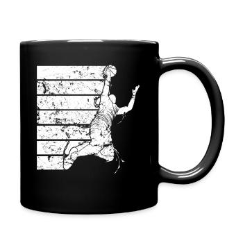 Basketball Streetball Basketballspieler Vintage - Tasse einfarbig - Schwarz - Rechts