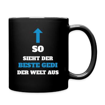 Bester Gedi der Welt Firmgedi Taufgedi Geschenk - Tasse einfarbig - Schwarz - Rechts