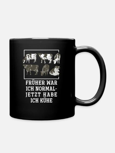 Kuh - Tasse einfarbig - Schwarz