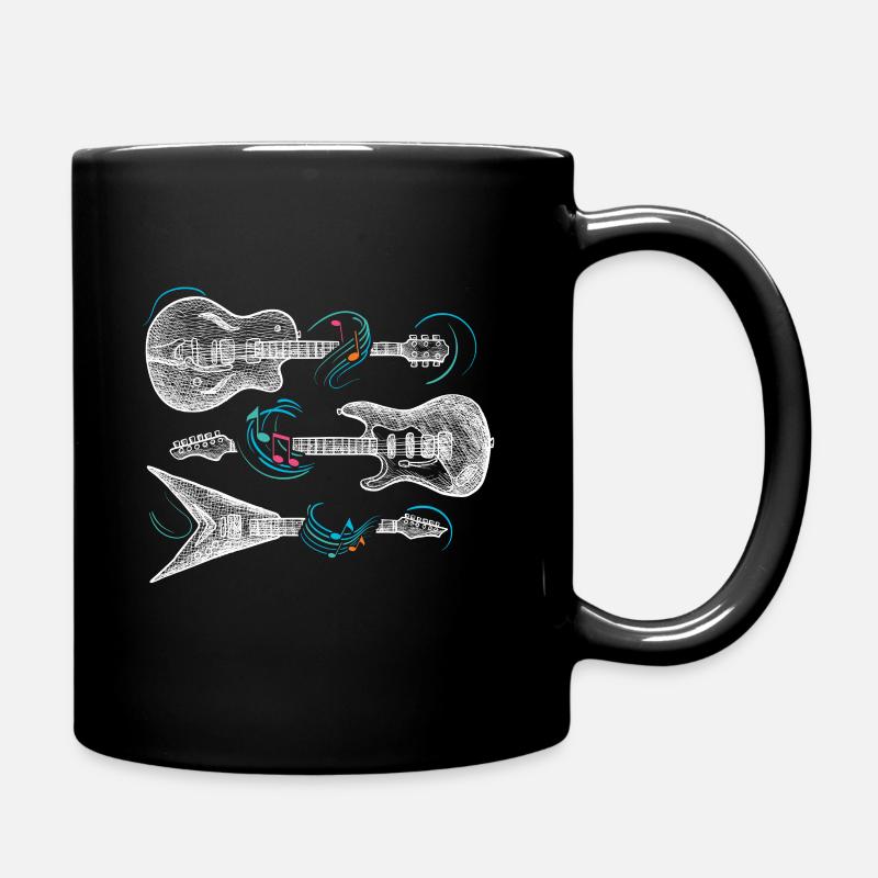 Rock n roll musique rock rock and roll guitariste - Mug uni - noir