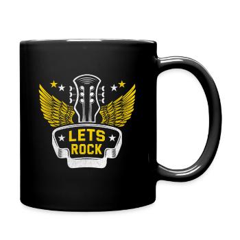 Rock n roll musique rock rock and roll guitariste - Mug uni - noir - Droite