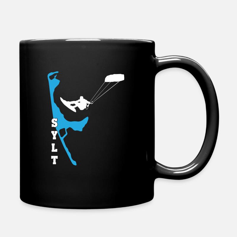 Kitesurf Sylt Kite Surfer Kiten Kitesurfer Motive - Mug uni - noir