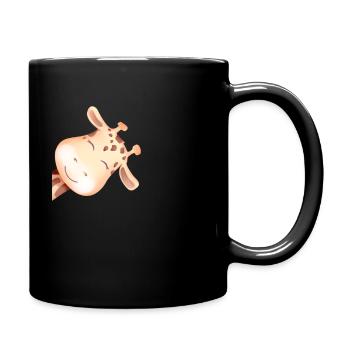 giraffe - Full Colour Mug - black - Right