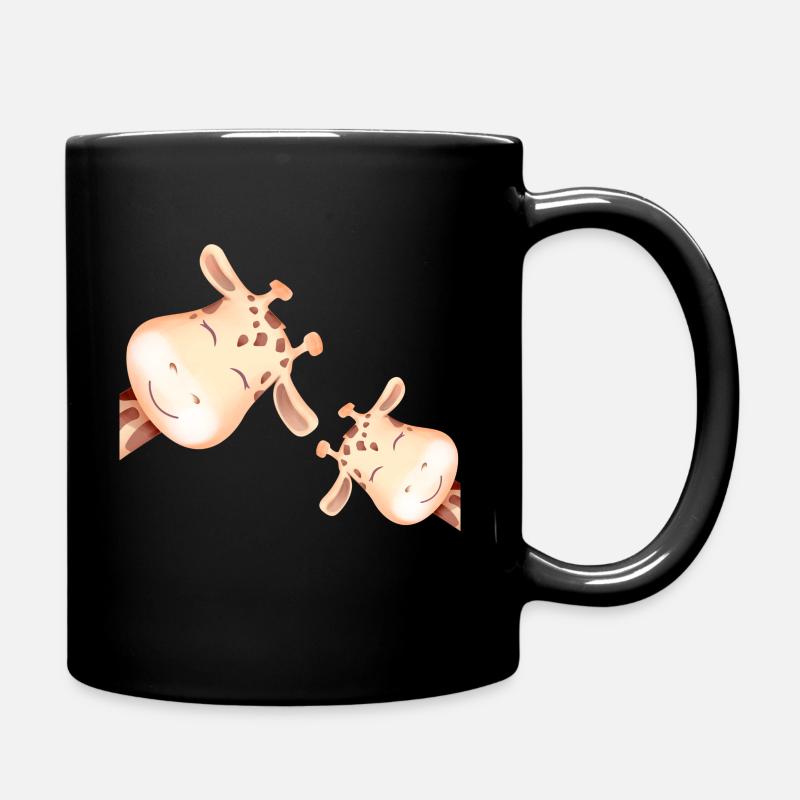 Giraffen - Tasse einfarbig - Schwarz