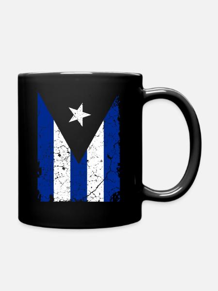 Cuba flag - Full Colour Mug - black