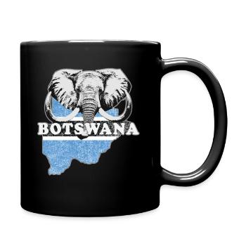Botswana Africa Flag Flag - Full Colour Mug - black - Right