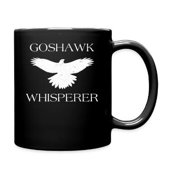 Graphique drôle de Whisperer de fauconnerie d'autour des palombes - Mug uni - noir - Droite