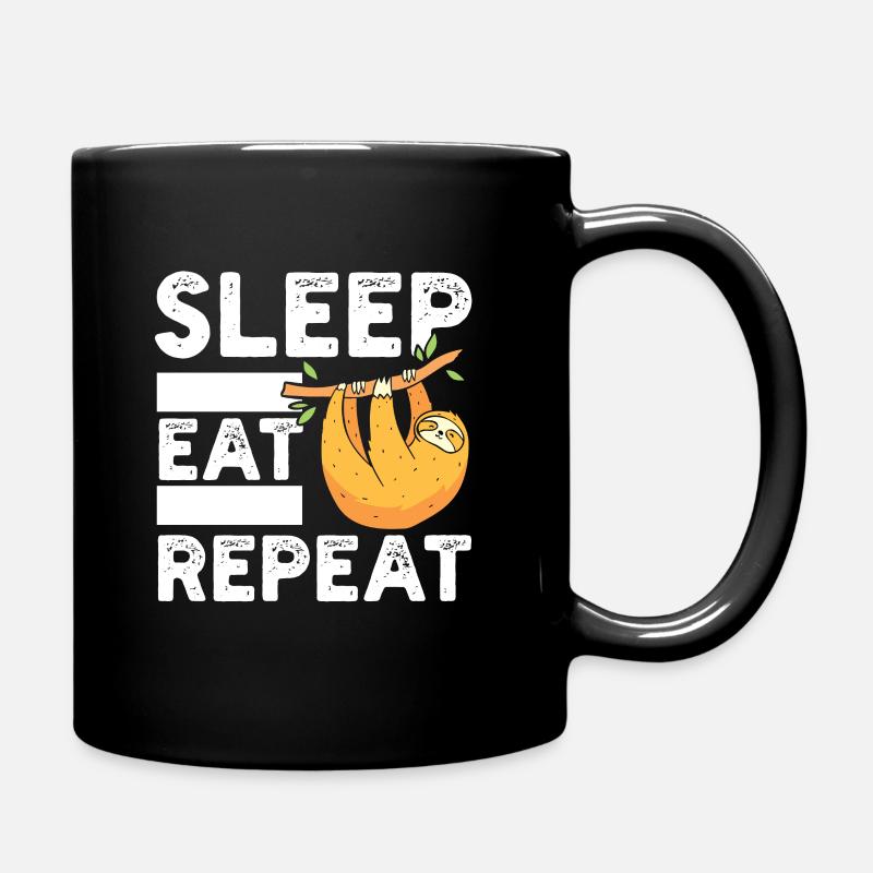 Faultiere - Tasse einfarbig - Schwarz