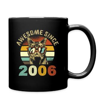 Awesome Since 2006 - Tasse einfarbig - Schwarz - Rechts
