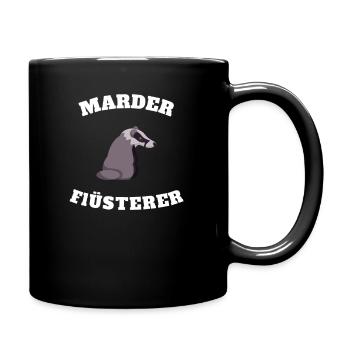 Marder Flüsterer - Tasse einfarbig - Schwarz - Rechts