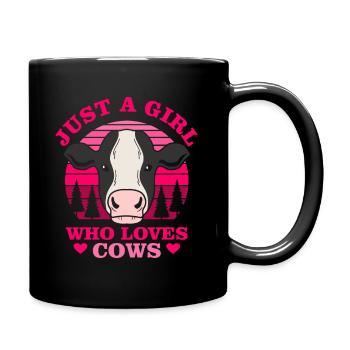 cow - Full Colour Mug - black - Right