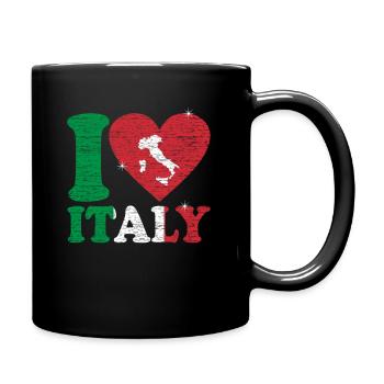 Italie - Mug uni - noir - Droite