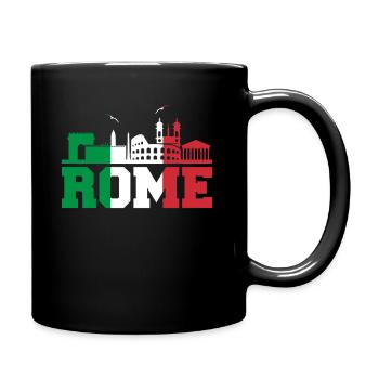 Rom - Tasse einfarbig - Schwarz - Rechts