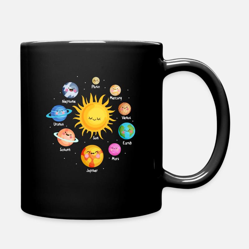 Astronomie Planeten - Tasse einfarbig - Schwarz