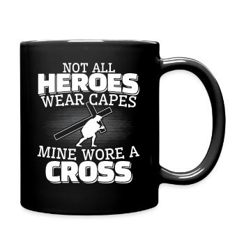 Jésus-Christ avec le christianisme chrétien croisé - Mug uni - noir - Droite