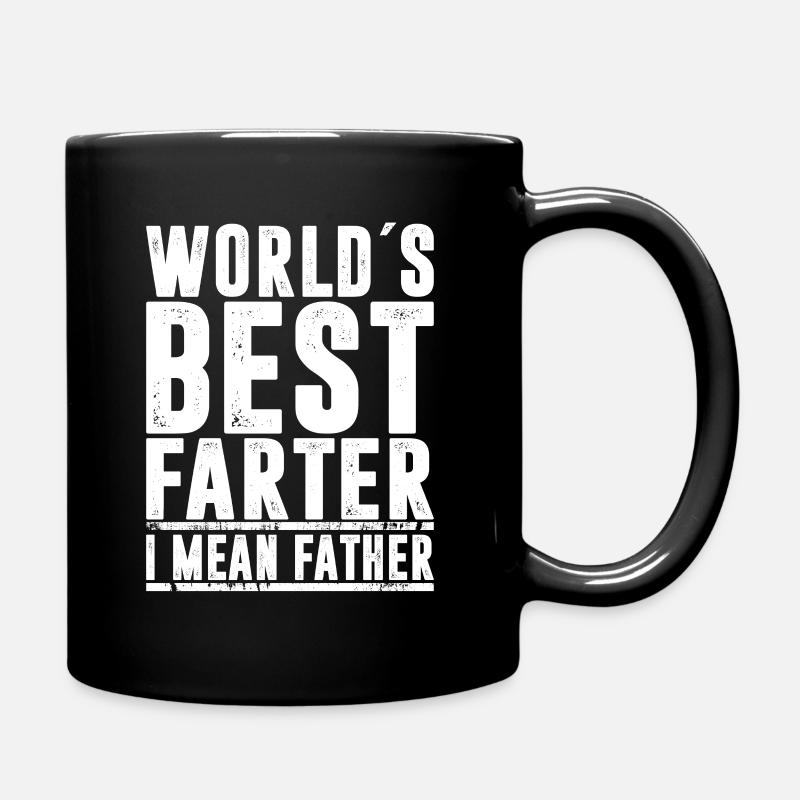 DAS BESTE VATER DER WELT BEDEUTE ICH VATER | Vatertag - Tasse einfarbig - Schwarz