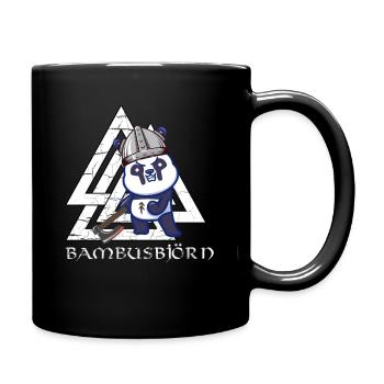 Bambusbjörn Warrior Viking Valknut Viking Gift - Full Colour Mug - black - Right