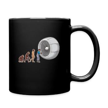 Technicien aéronautique évolution mécanique aéronautique - Mug uni - noir - Droite