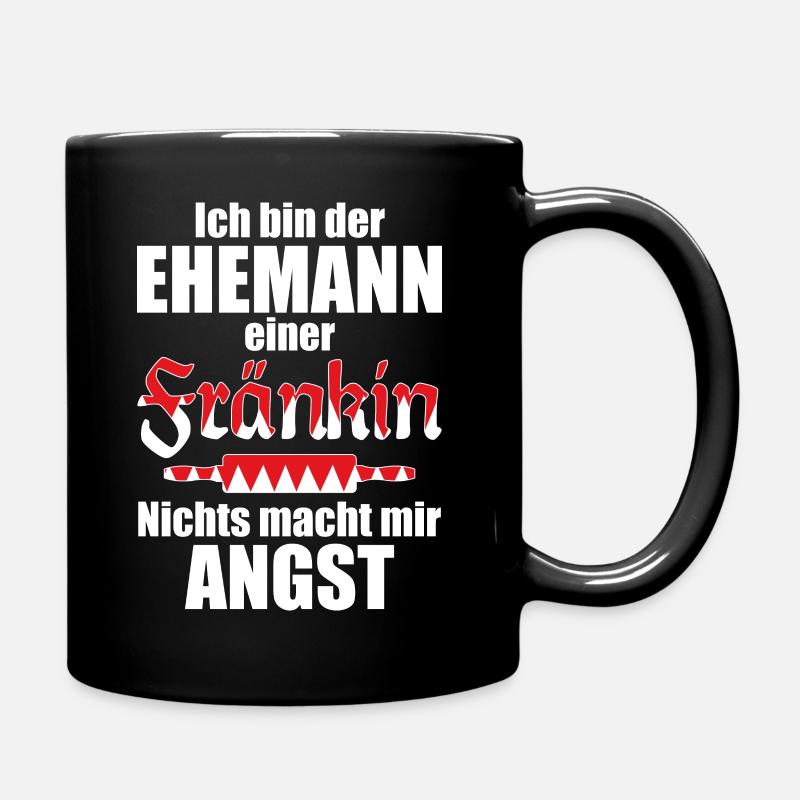 Ehemann einer Fränkin | Lustiger Spruch - Tasse einfarbig - Schwarz