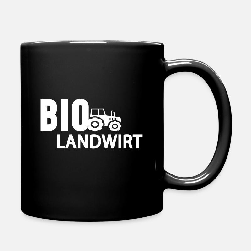 Bio Landwirt - Tasse einfarbig - Schwarz