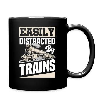 Train train lover trains train driver train driver - Full Colour Mug - black - Right